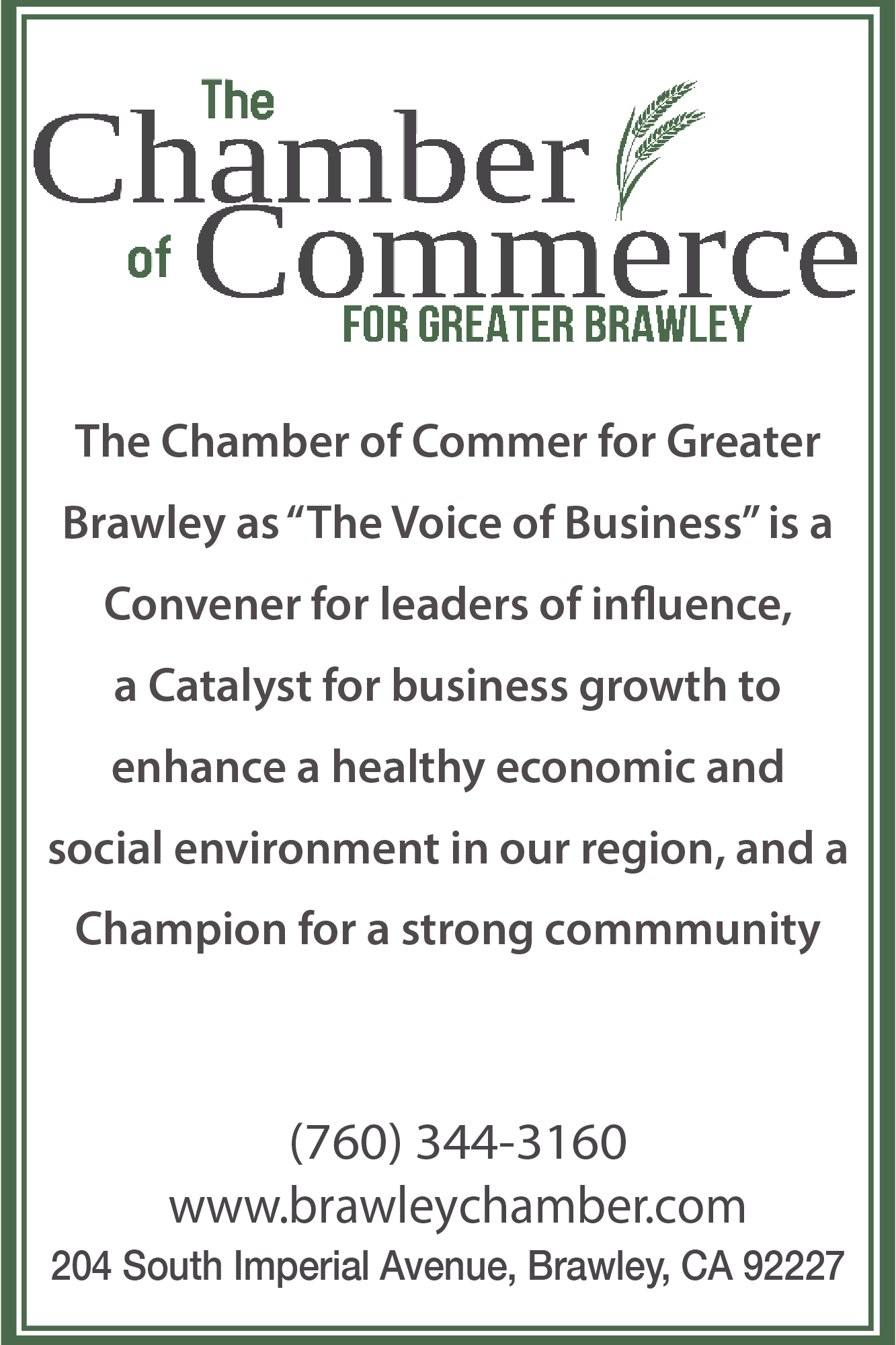 Brawley Chamber 